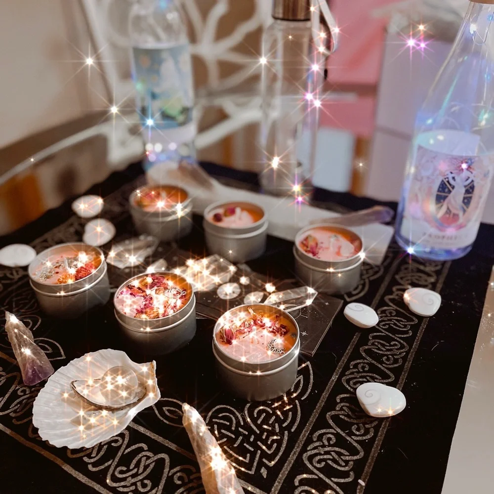2 piece Reiki infused hand made soy candles -$33 per two candle set - Picture 2 of 7